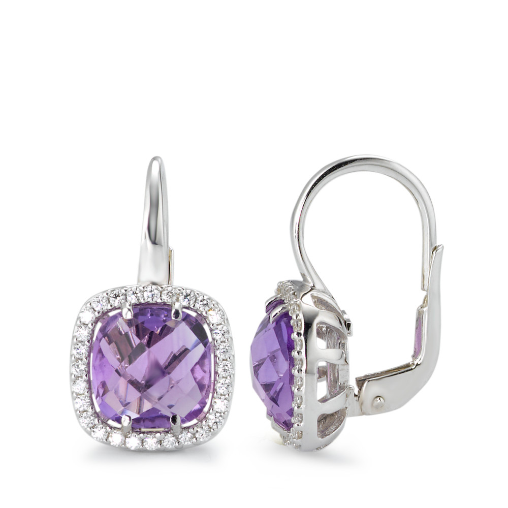 Pendant d'oreilles Or blanc 750/18 ct. Améthyste-577458