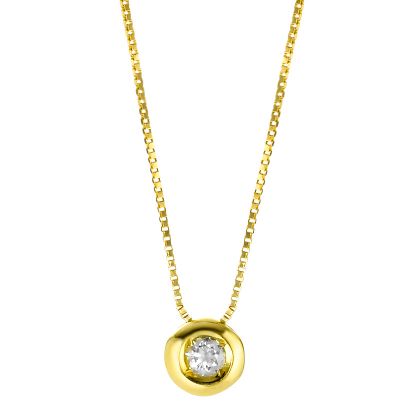 Collier Or jaune 18K Zircone 40-42 cm Ø4.5 mm-577479