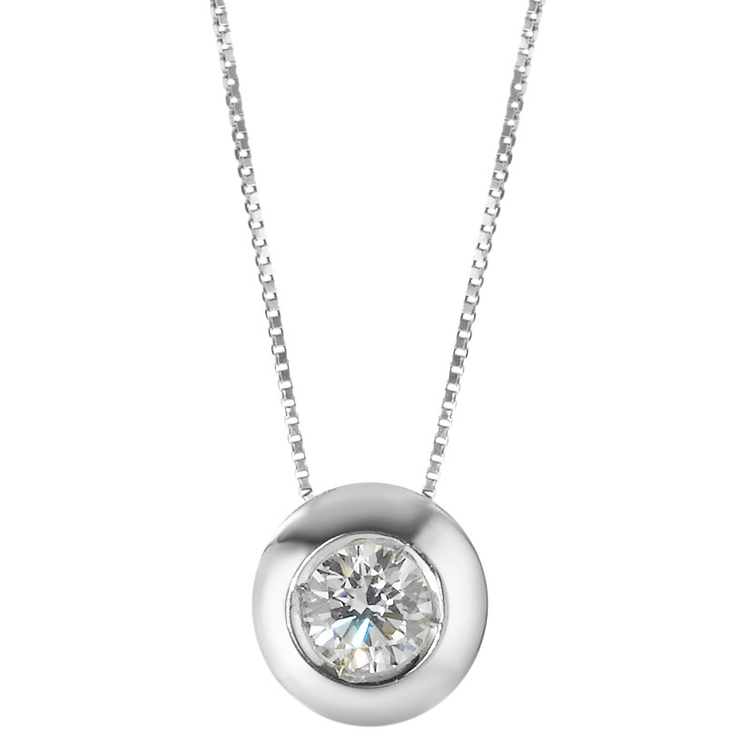 Collier Or blanc 18K Zircone 40-42 cm Ø7.5 mm-577485
