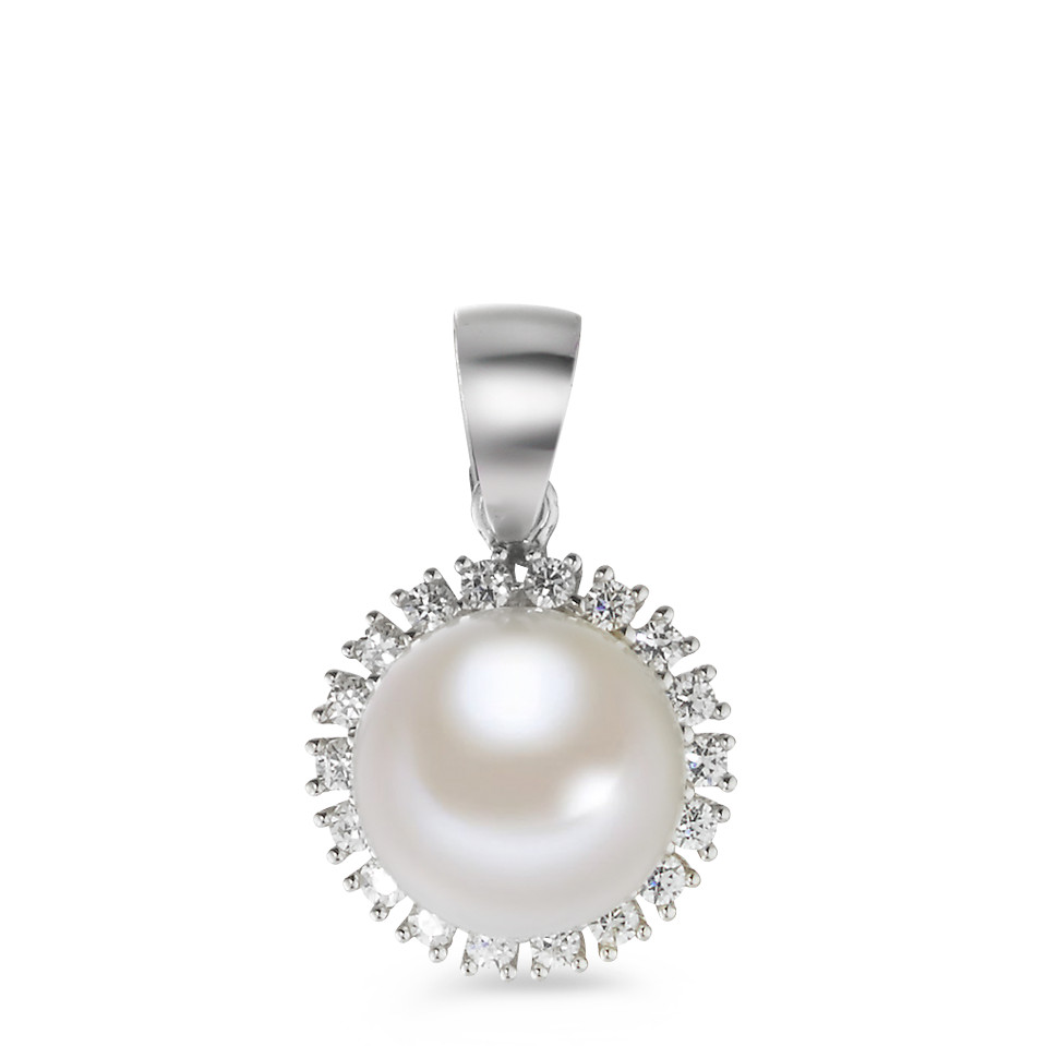 Pendentif Or blanc 18K perle d'eau douce-577500