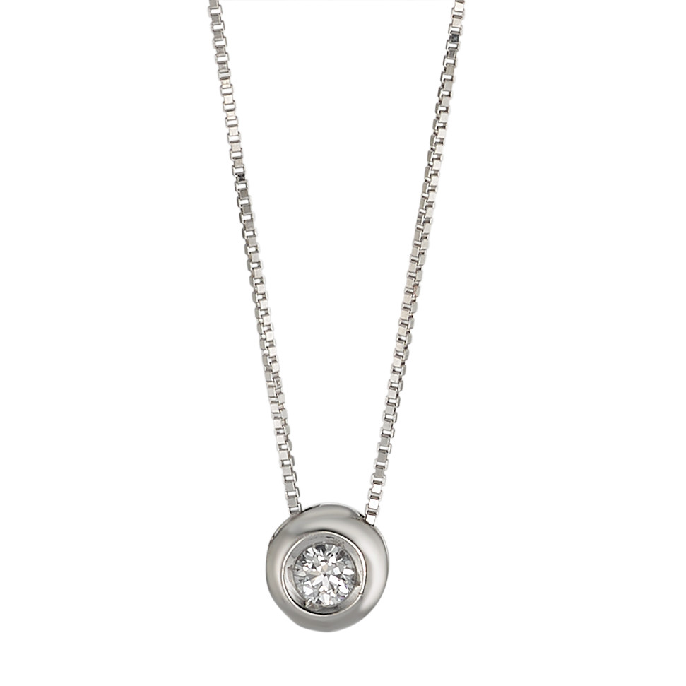 Collier Or blanc 18K Zircone 40-42 cm Ø4.5 mm-579130