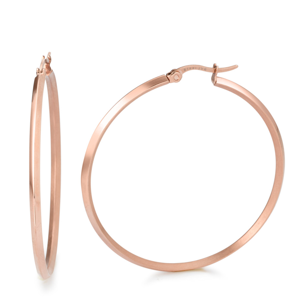 Créoles Acier inoxydable rosé PVD-580072