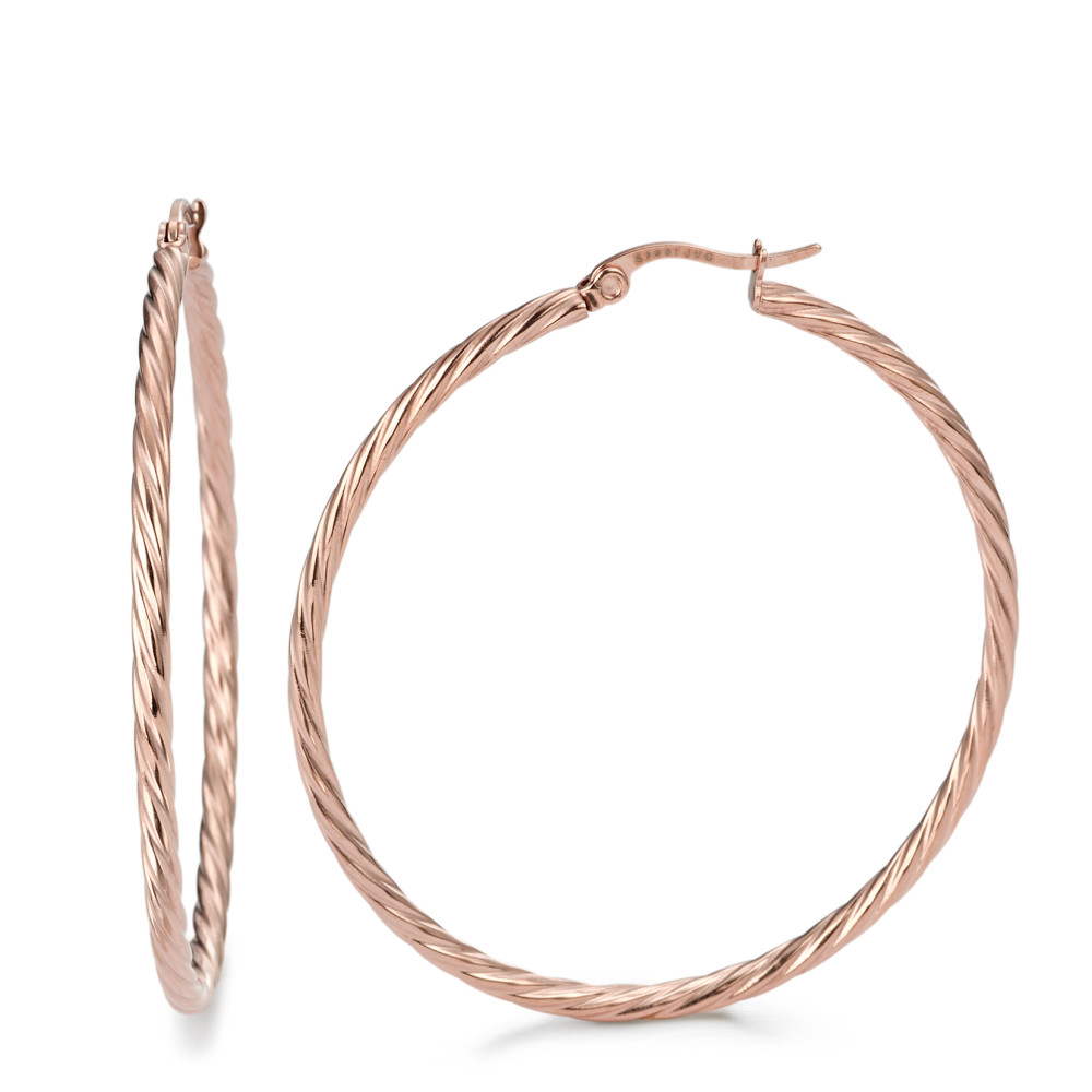 Créoles Acier inoxydable rosé PVD-580074