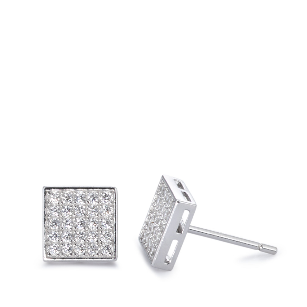 Clous d'oreilles Argent Zircone Rhodié-580915