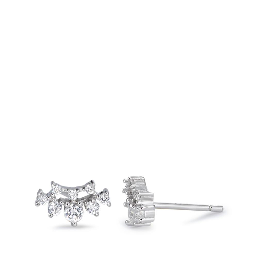 Clous d'oreilles Argent Zircone 16 Pierres Rhodié-580924