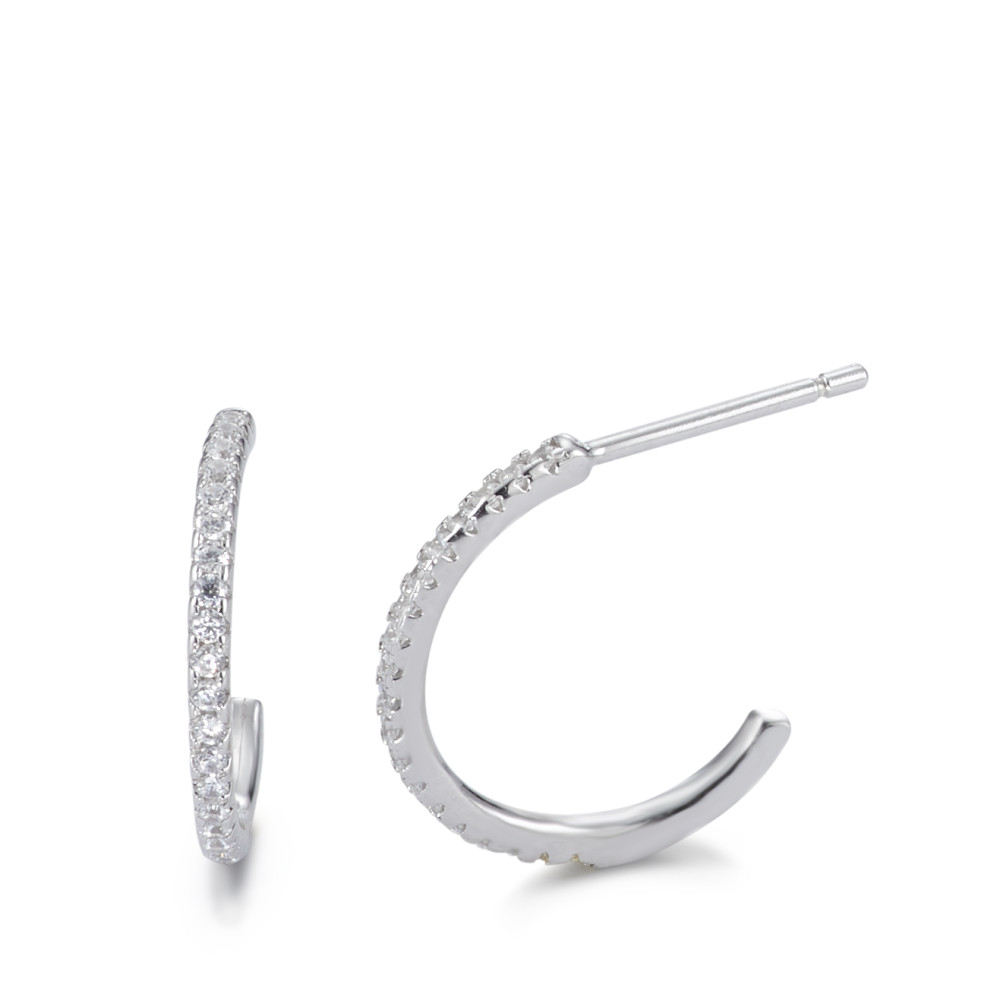Créoles Argent Zircone Rhodié-580928