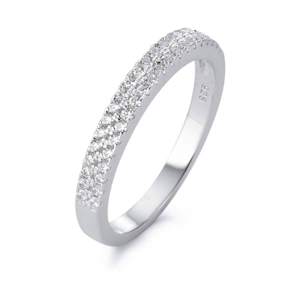 Bague Argent Zircone Rhodié-580959