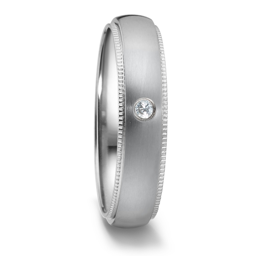 Bague Acier inoxydable Zircone-581308