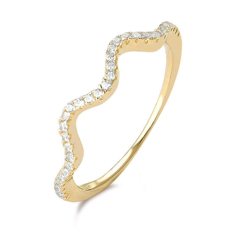 Bague Argent Zircone Plaqué or-581611