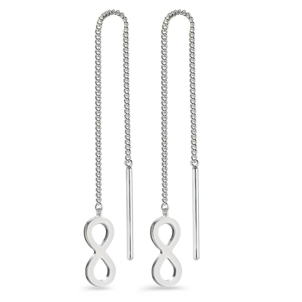 Boucles d'oreilles pendantes Argent Rhodié Infini-581889