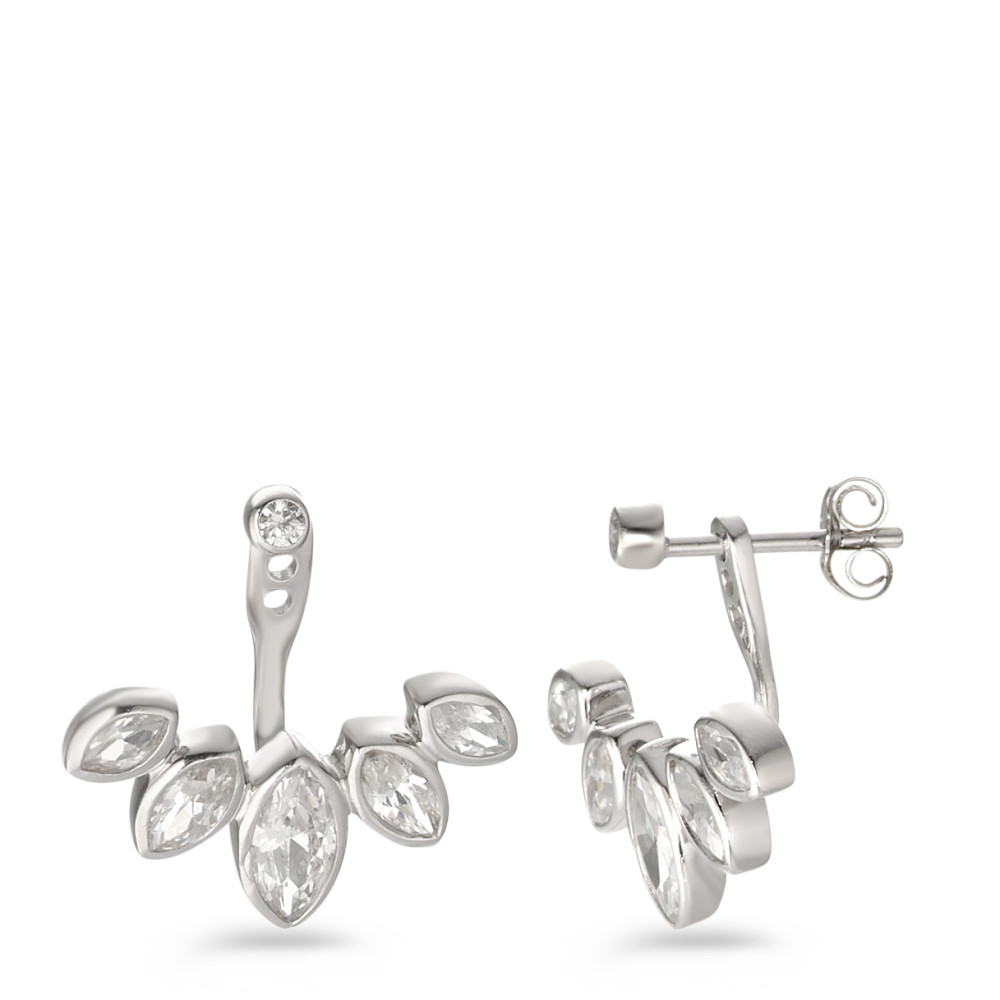 Pendant d'oreilles Argent Zircone Rhodié-582163