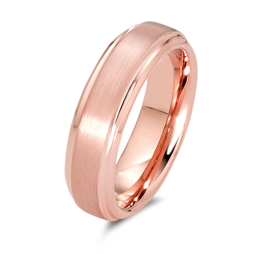 Bague Tungstène rosé PVD-582562