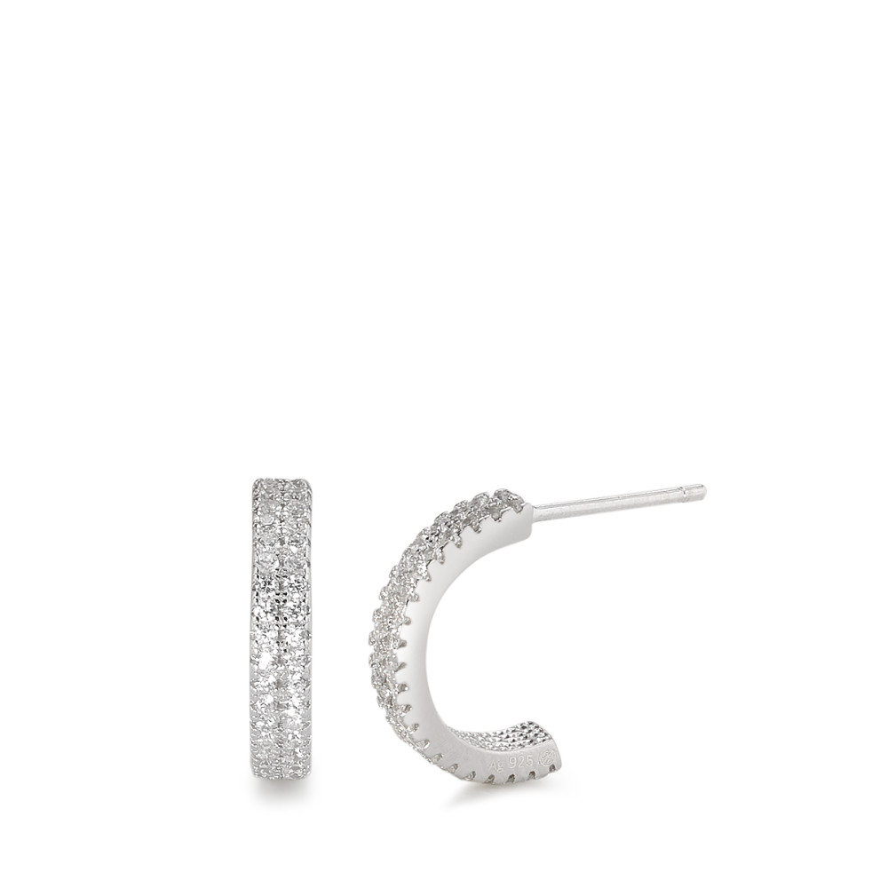 Créoles Argent Zircone Rhodié-582837