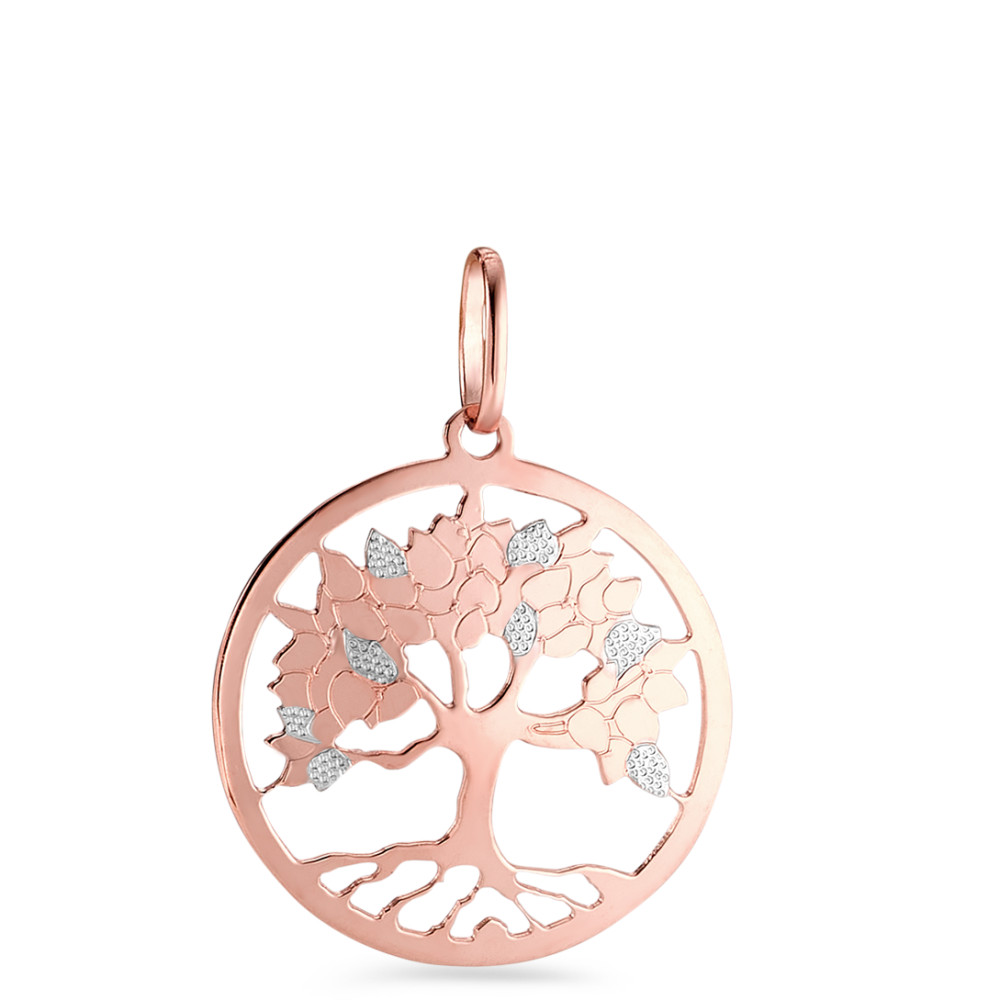 Pendentif Or rouge 9K Arbre de la vie Ø16 mm-582848