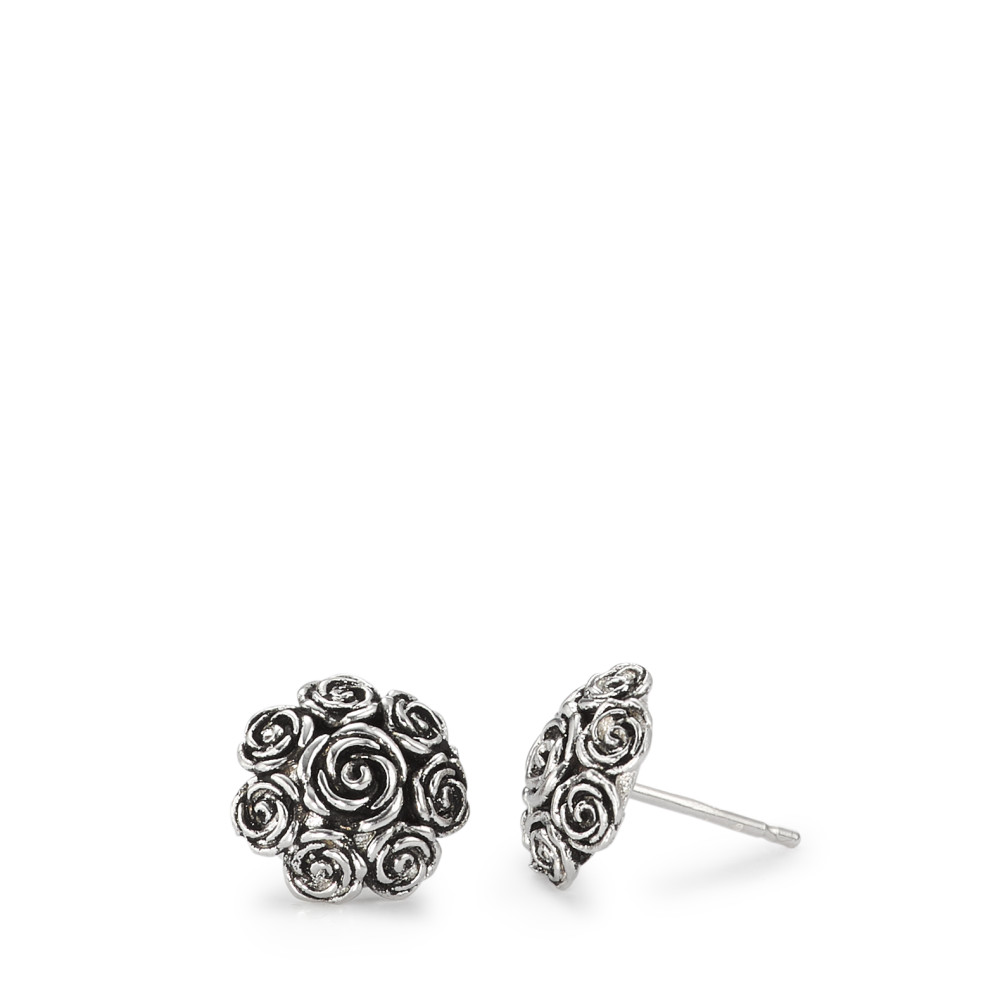 Clous d'oreilles Argent Patinée Rose Ø11.5 mm-583967