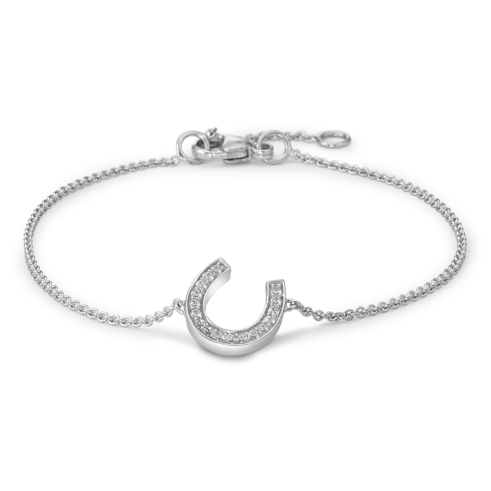 Bracelet Or blanc 9K Zircone 17 Pierres 16-18 cm-584231