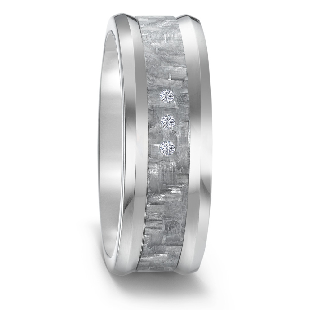 Alliance Titane, Carbone Diamant 0.03 ct, 3 Pierres, w-si-584757