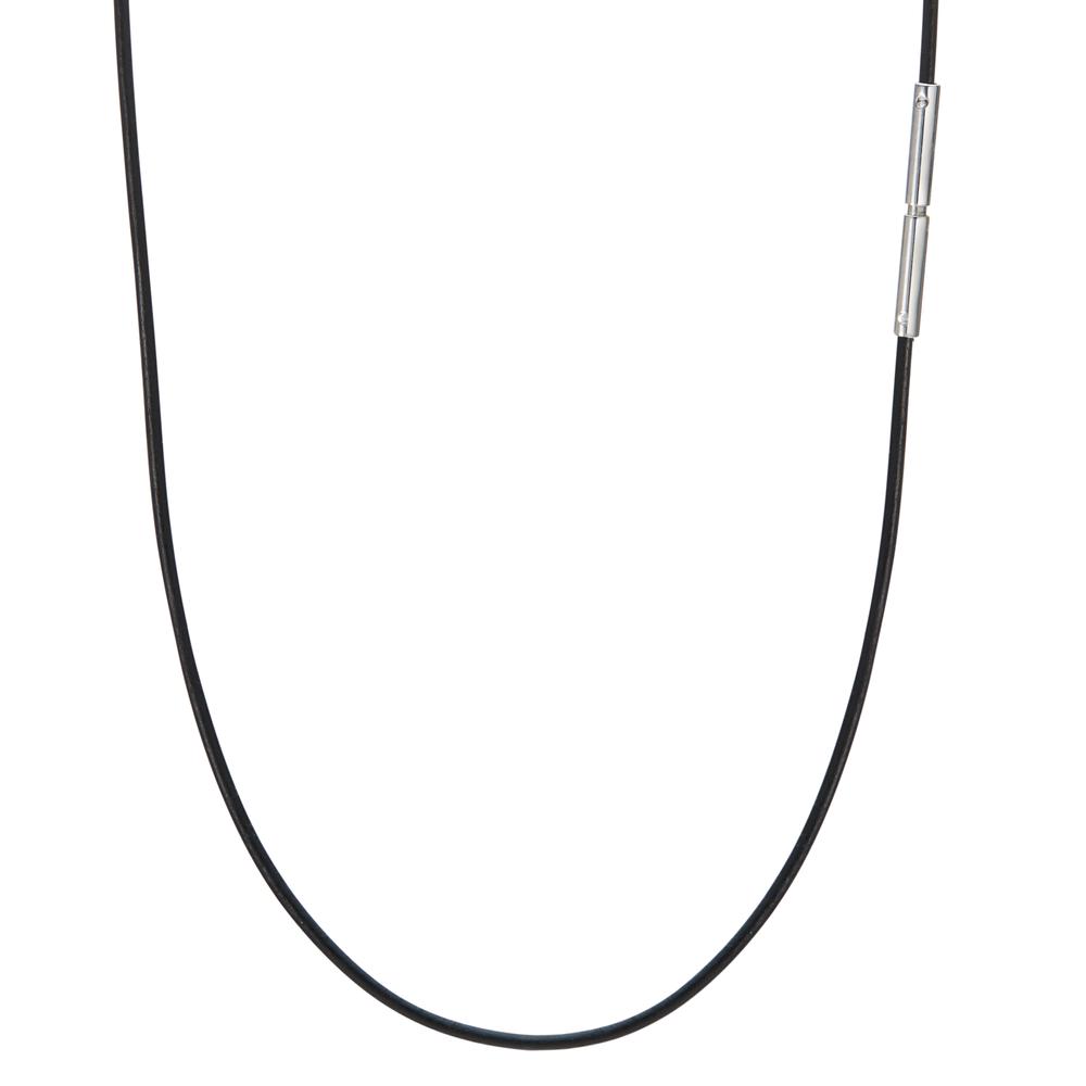 Collier Cuir, Acier inoxydable 38 cm Ø1 mm-585336