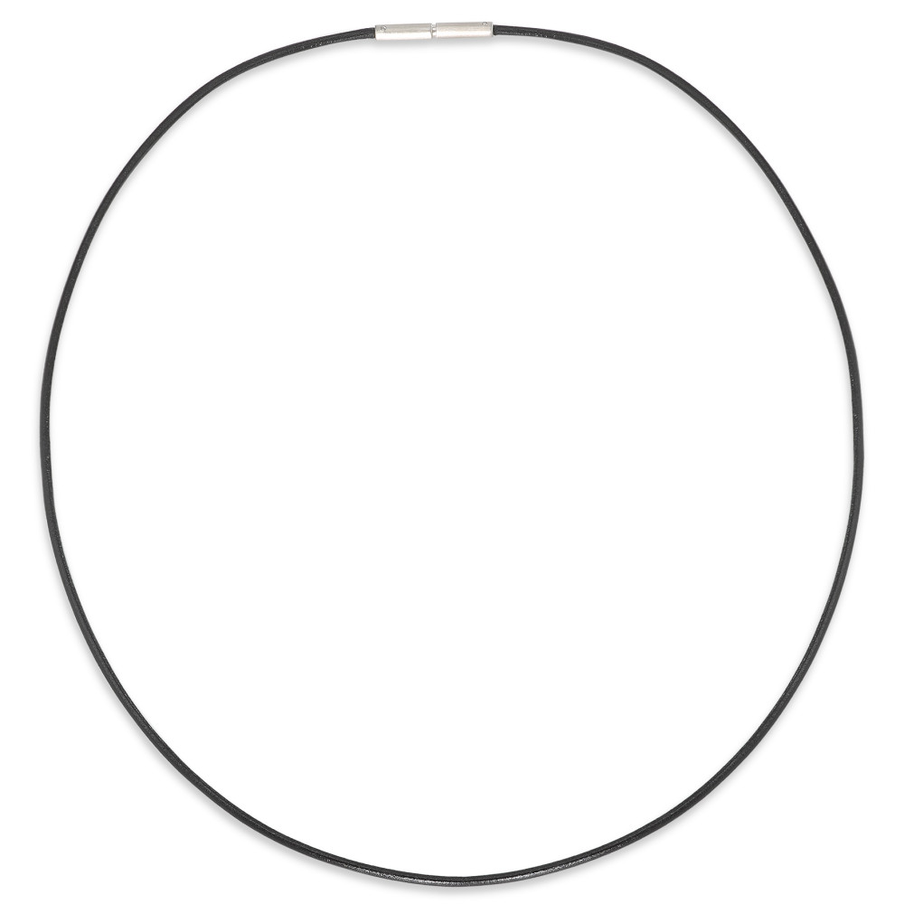 Collier Cuir, Acier inoxydable 42 cm Ø1.5 mm-585339
