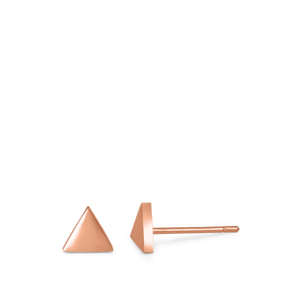 Clous d'oreilles Acier inoxydable rosé PVD Ø5.5 mm-585372