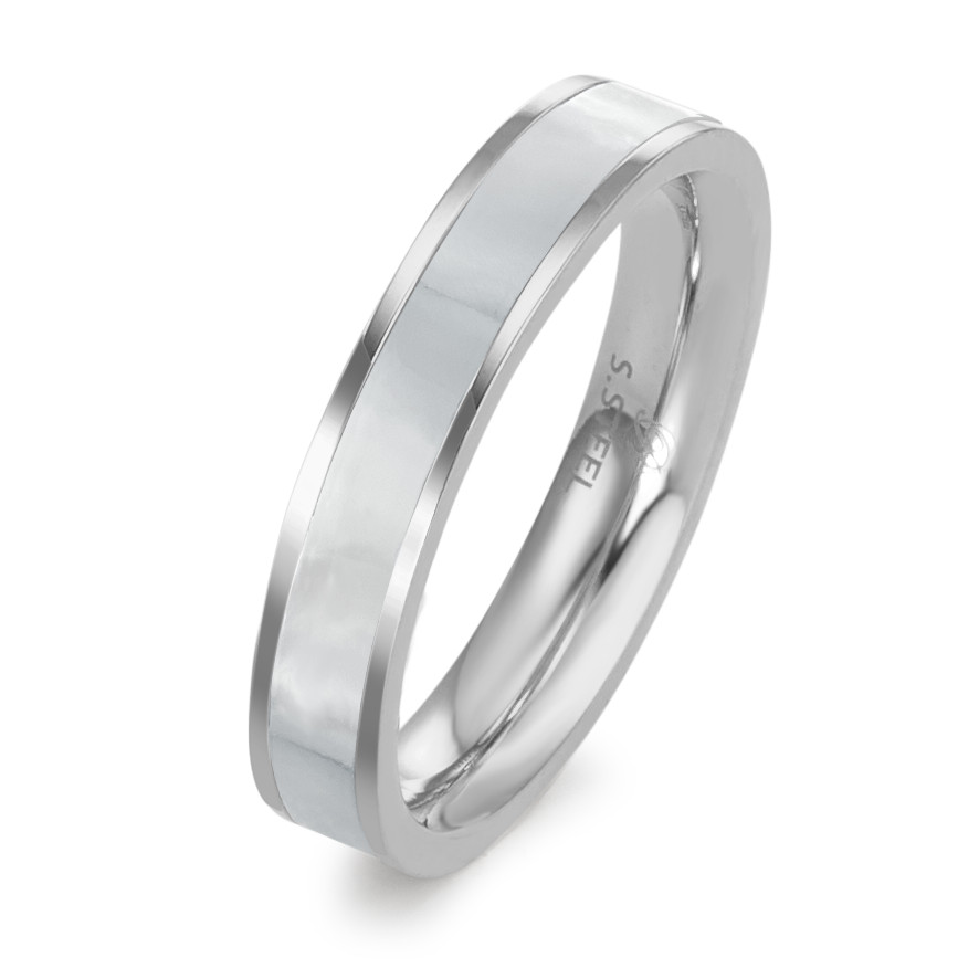 Bague à superposer Acier inoxydable nacre-585498