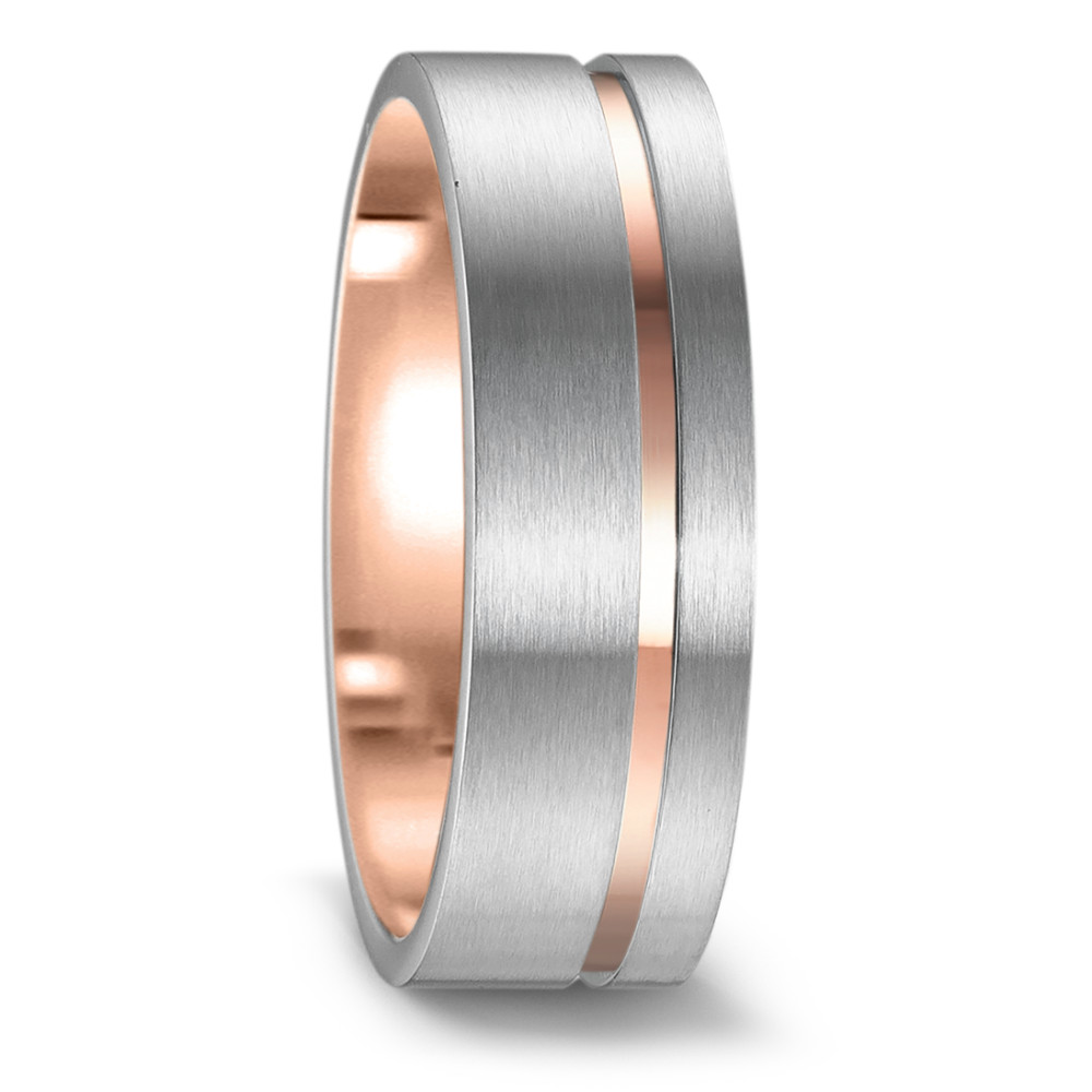 Bague Acier inoxydable rosé PVD-585536