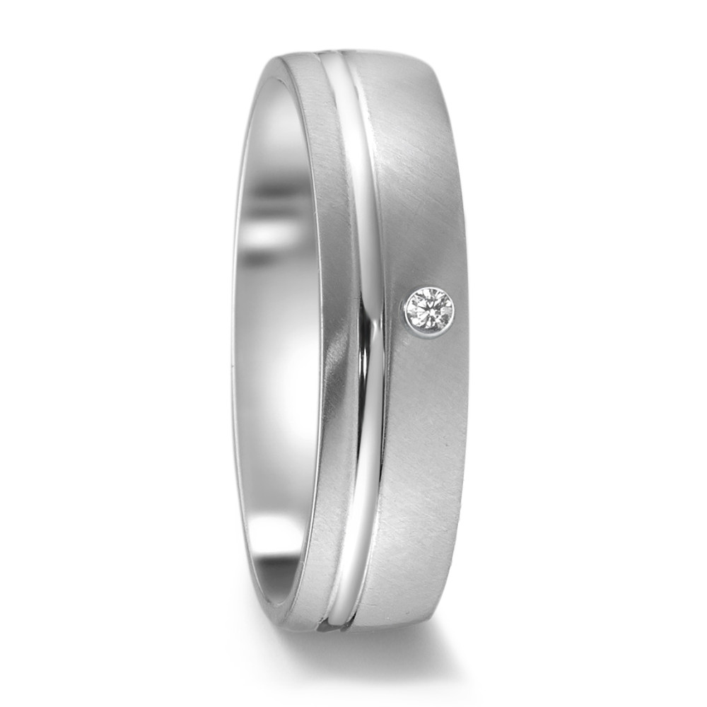 Bague Acier inoxydable Zircone-585558