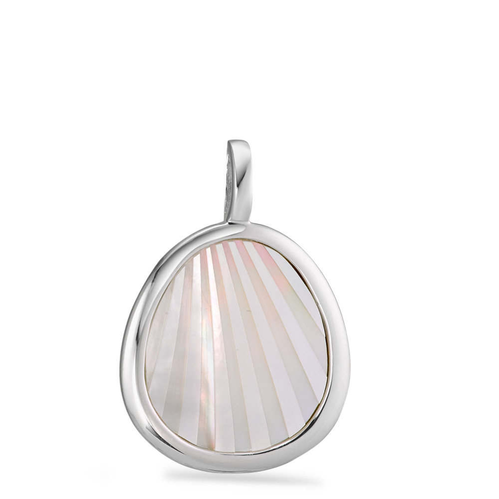 Pendentif Argent Rhodié nacre-585677