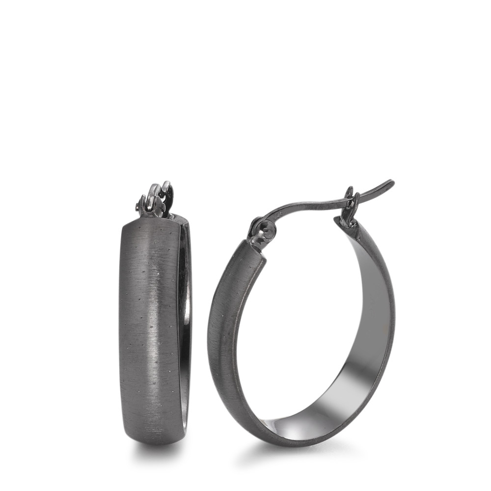 Créoles Argent noir Rhodié-585732