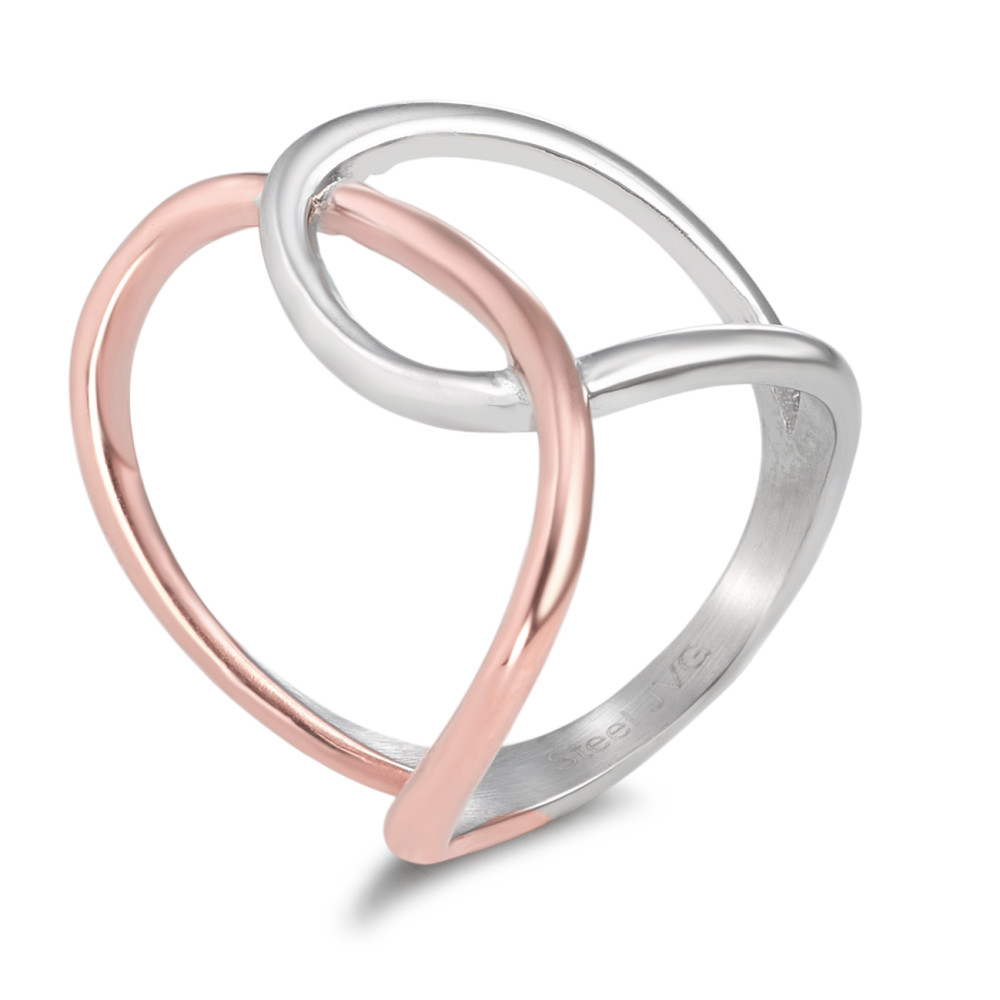 Bague Acier inoxydable rosé PVD-585995