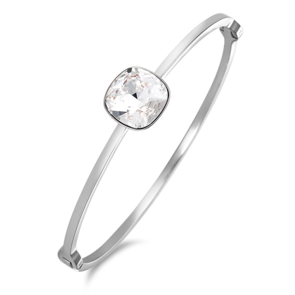 Bracelet rigide Acier inoxydable Zircone blanc 60 cm Ø50 mm-586045