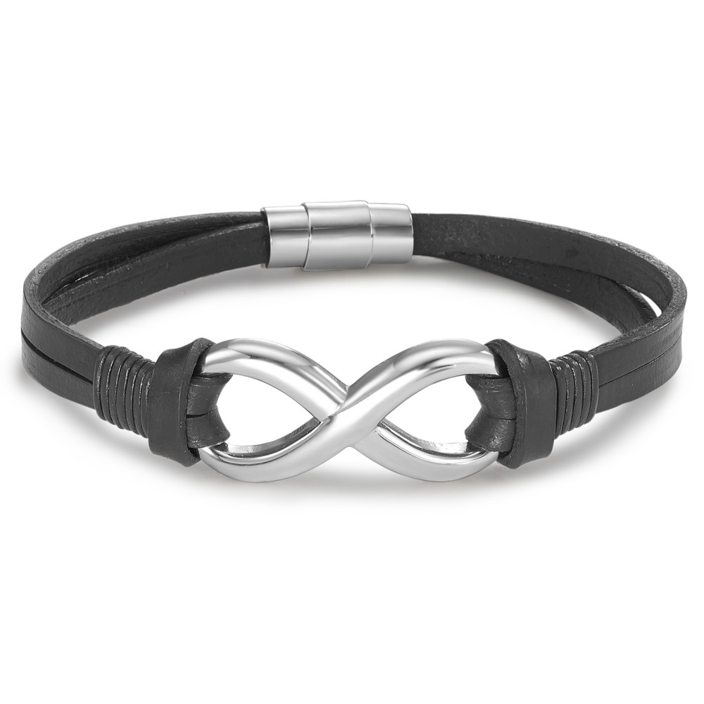Bracelet Cuir, Acier inoxydable Infini 20 cm-586282