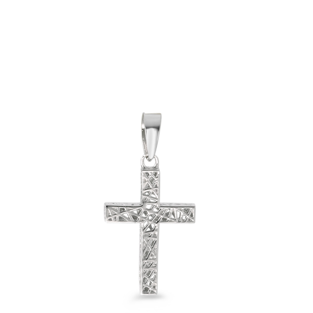 Pendentif Argent Rhodié Croix-586378