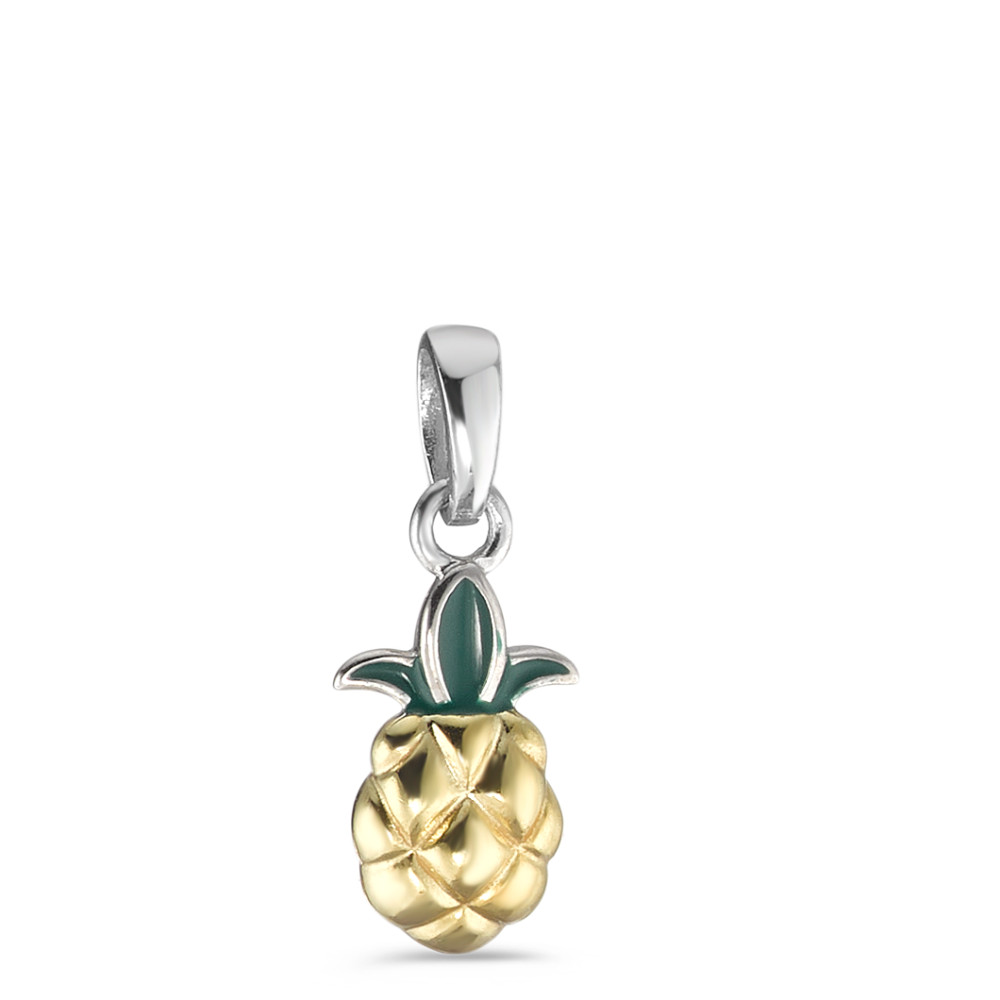 Pendentif Argent jaune Bicolore Ananas-588155