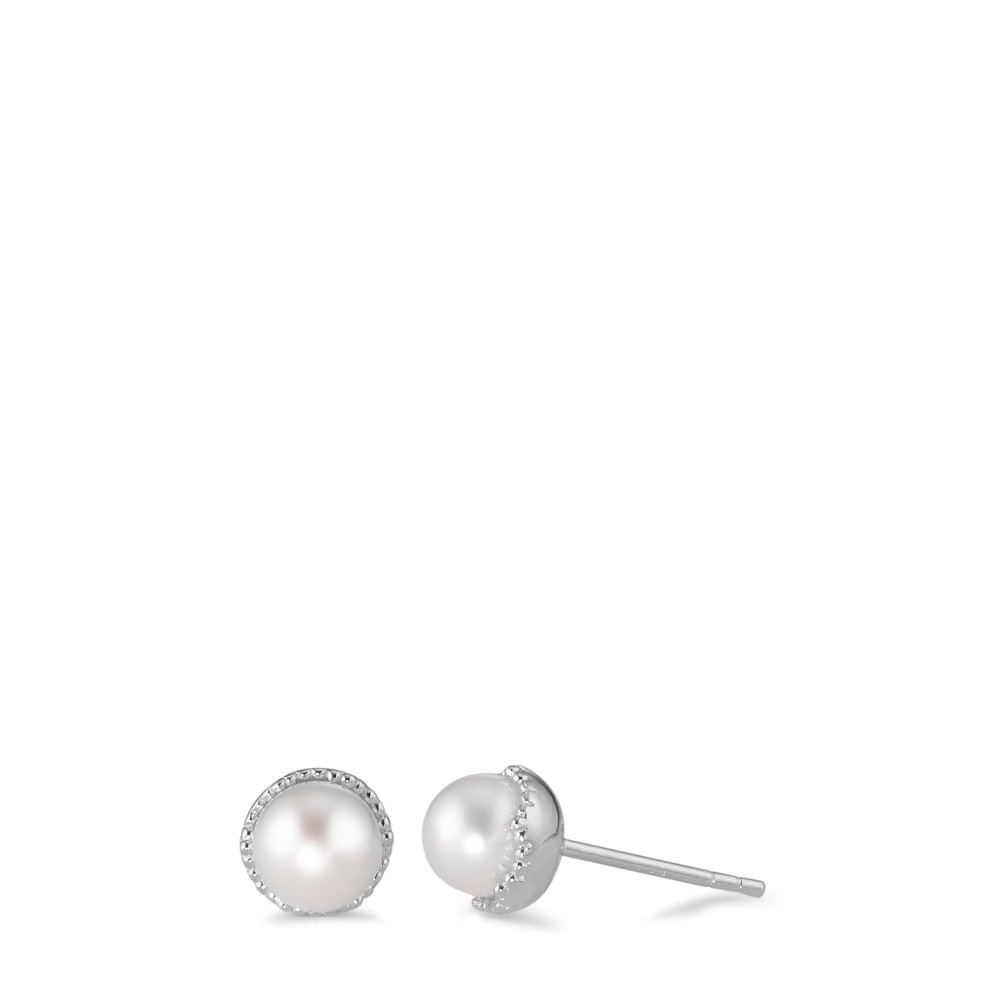 Clous d'oreilles Argent Rhodié Ø7.5 mm-588260