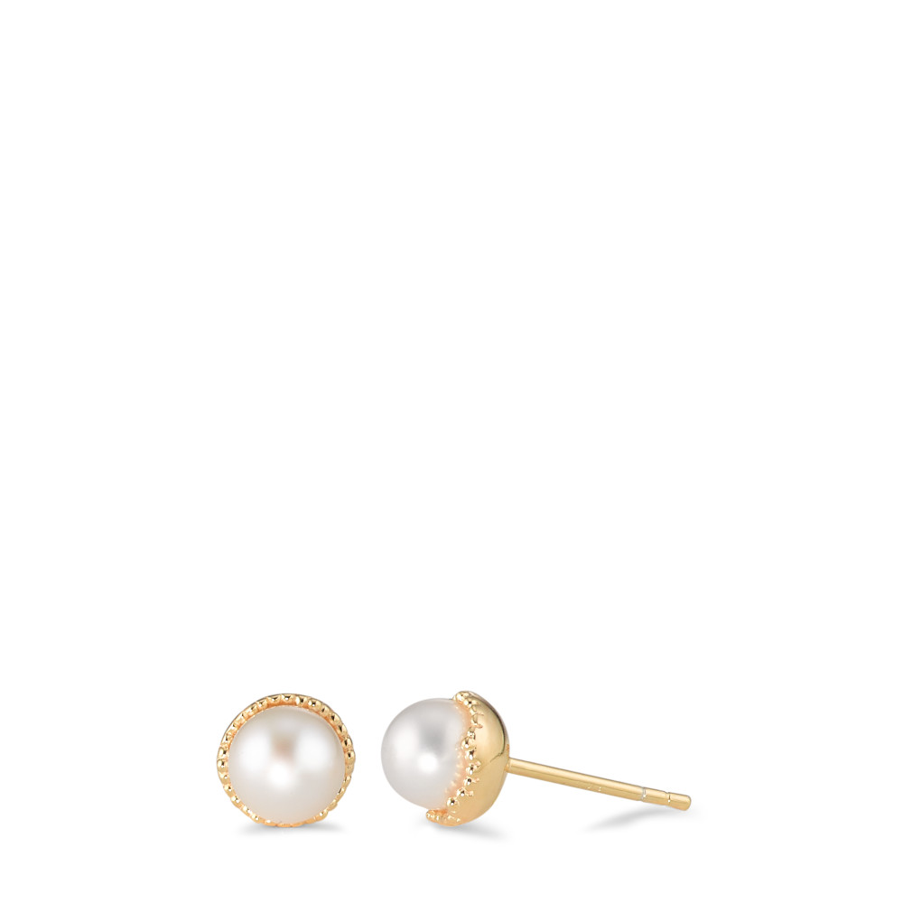 Clous d'oreilles Argent jaune Plaqué or Ø7.5 mm-588262