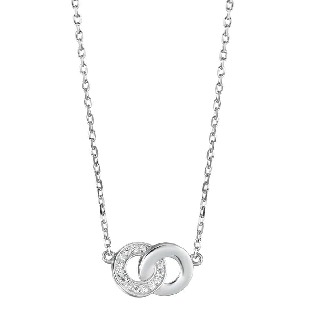 Collier Argent Zircone Rhodié 40-45 cm-588333