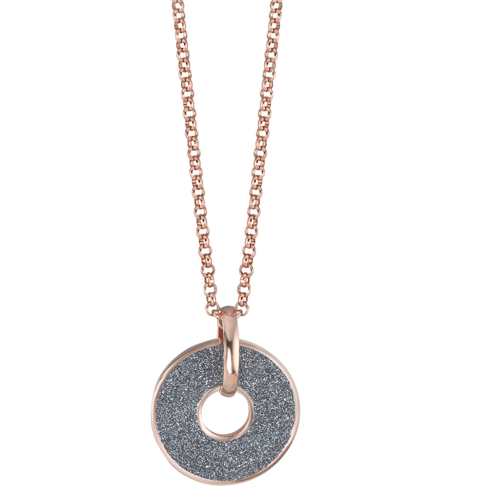 Chaînette avec pendentif Acier inoxydable rosé PVD 60 cm-588377