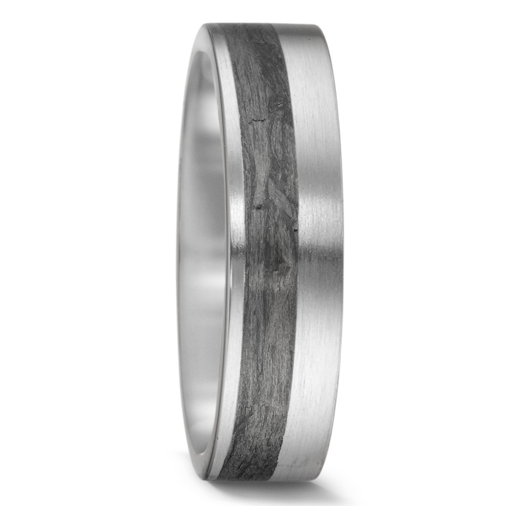 Alliance Or blanc 14K, Carbone-588906