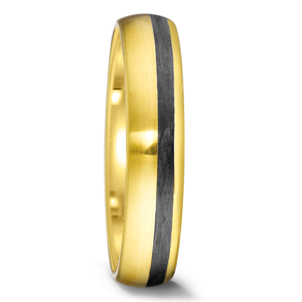 Alliance Or jaune 14K, Carbone-588910