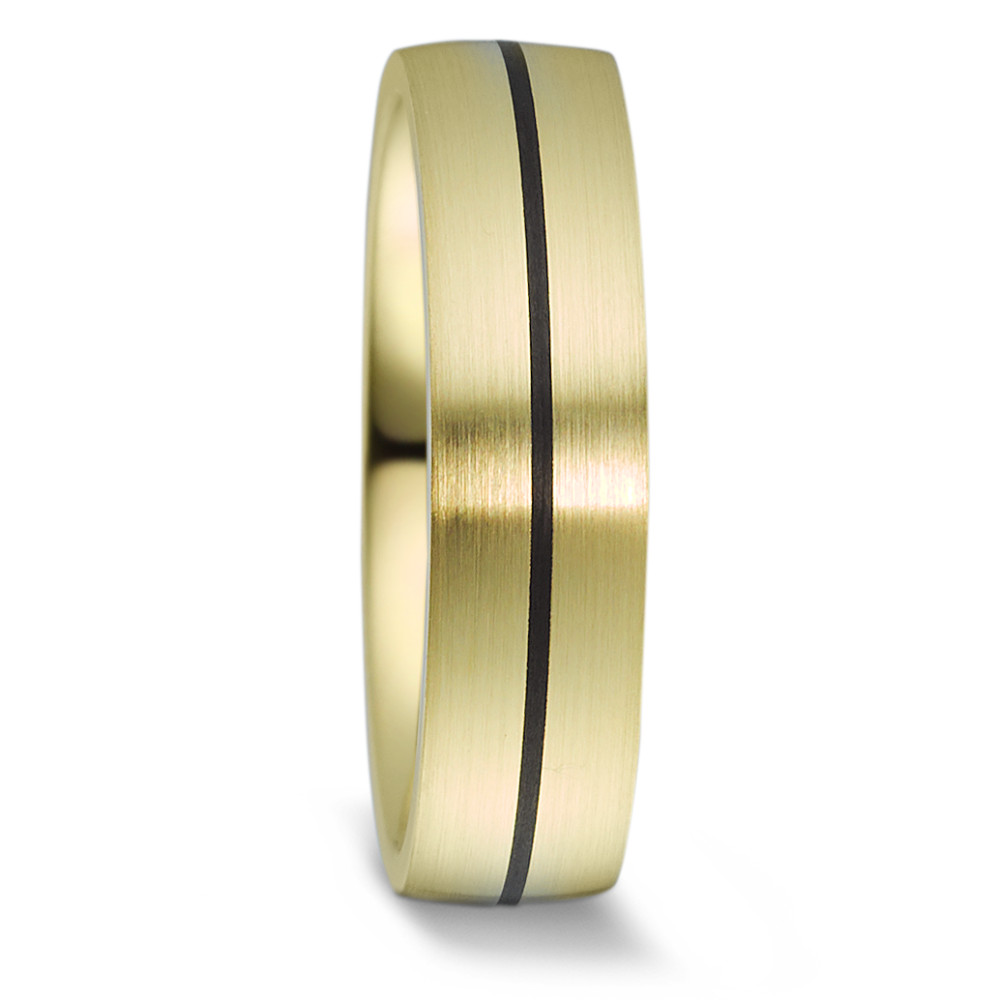 Alliance Or jaune 14K, Carbone-588930