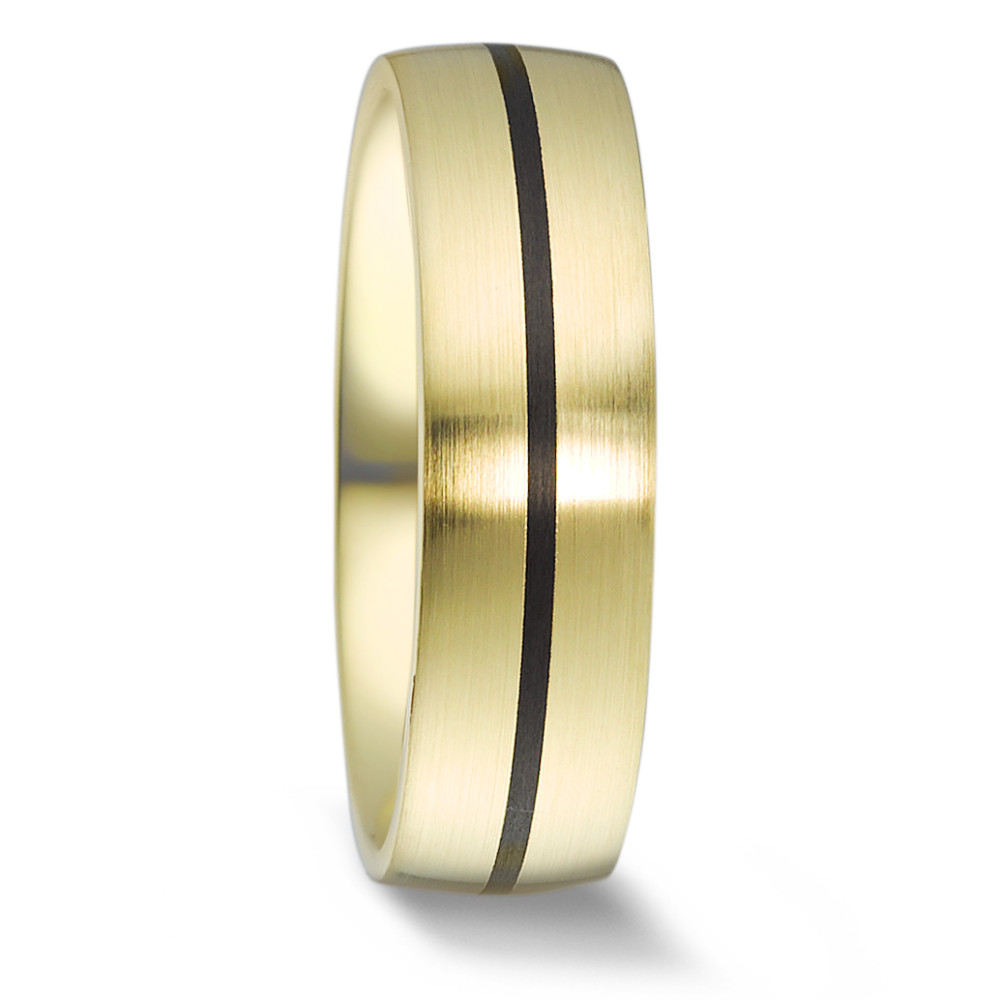 Alliance Or jaune 14K, Carbone-588932