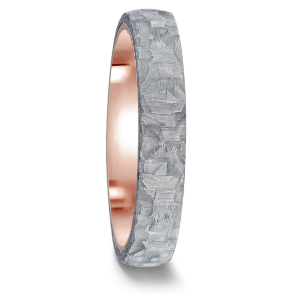 Partnerring 585/14 K Rotgold, Carbon-589093