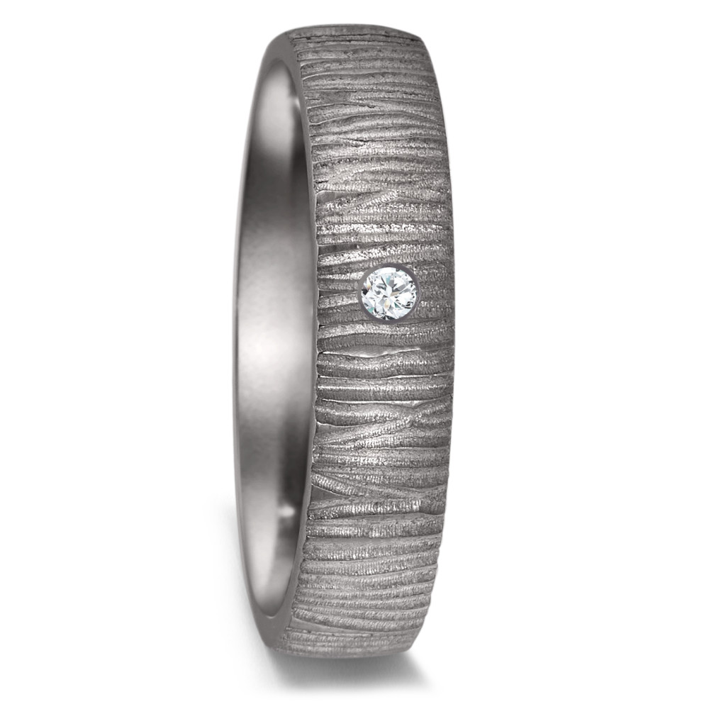 Partnerring 999 Tantal Diamant 0.03 ct, w-si-589118