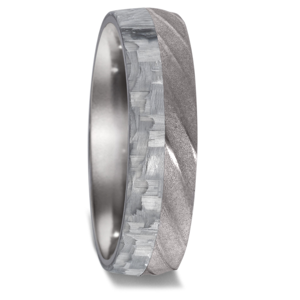 Partnerring 999 Tantal, Carbon ohne Stein-589124