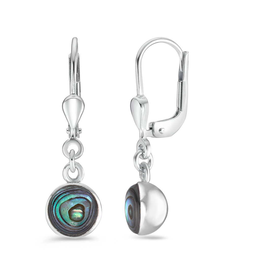 Pendant d'oreilles Argent Abalone Ø7 mm-589207