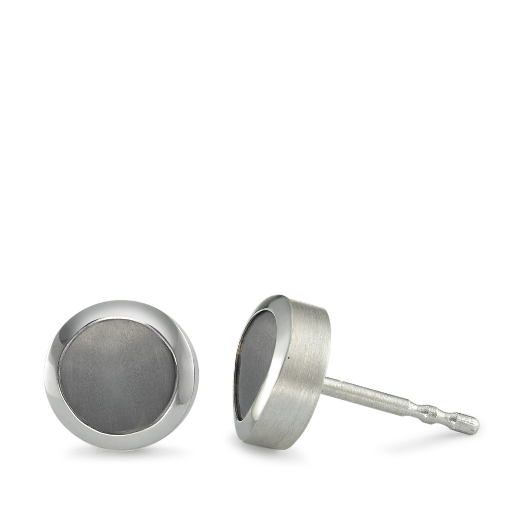 Clous d'oreilles Tantale, Argent Ø8 mm-590064