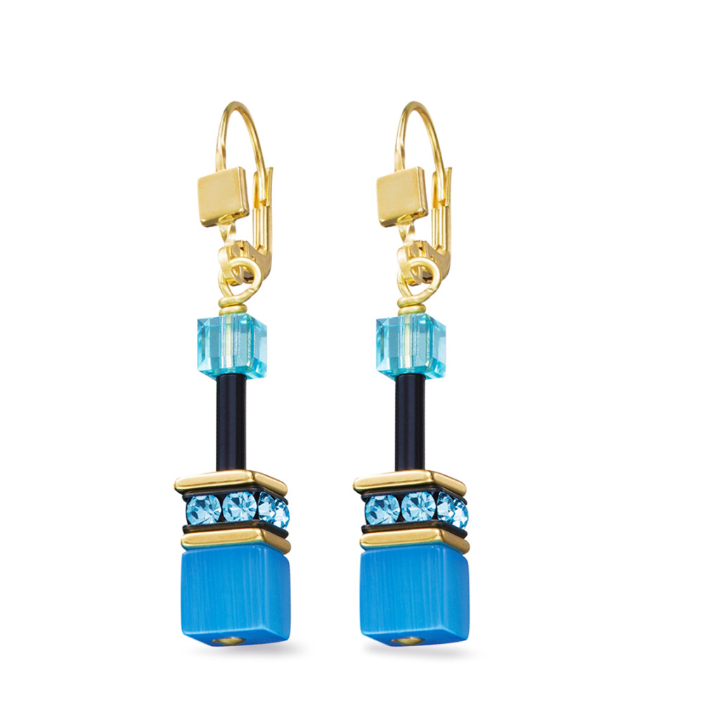 Pendant d'oreilles Acier inoxydable jaune PVD-590127