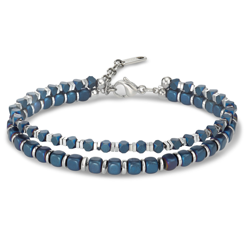 Bracelet Acier inoxydable Hématite bleu PVD 19-22 cm-590556