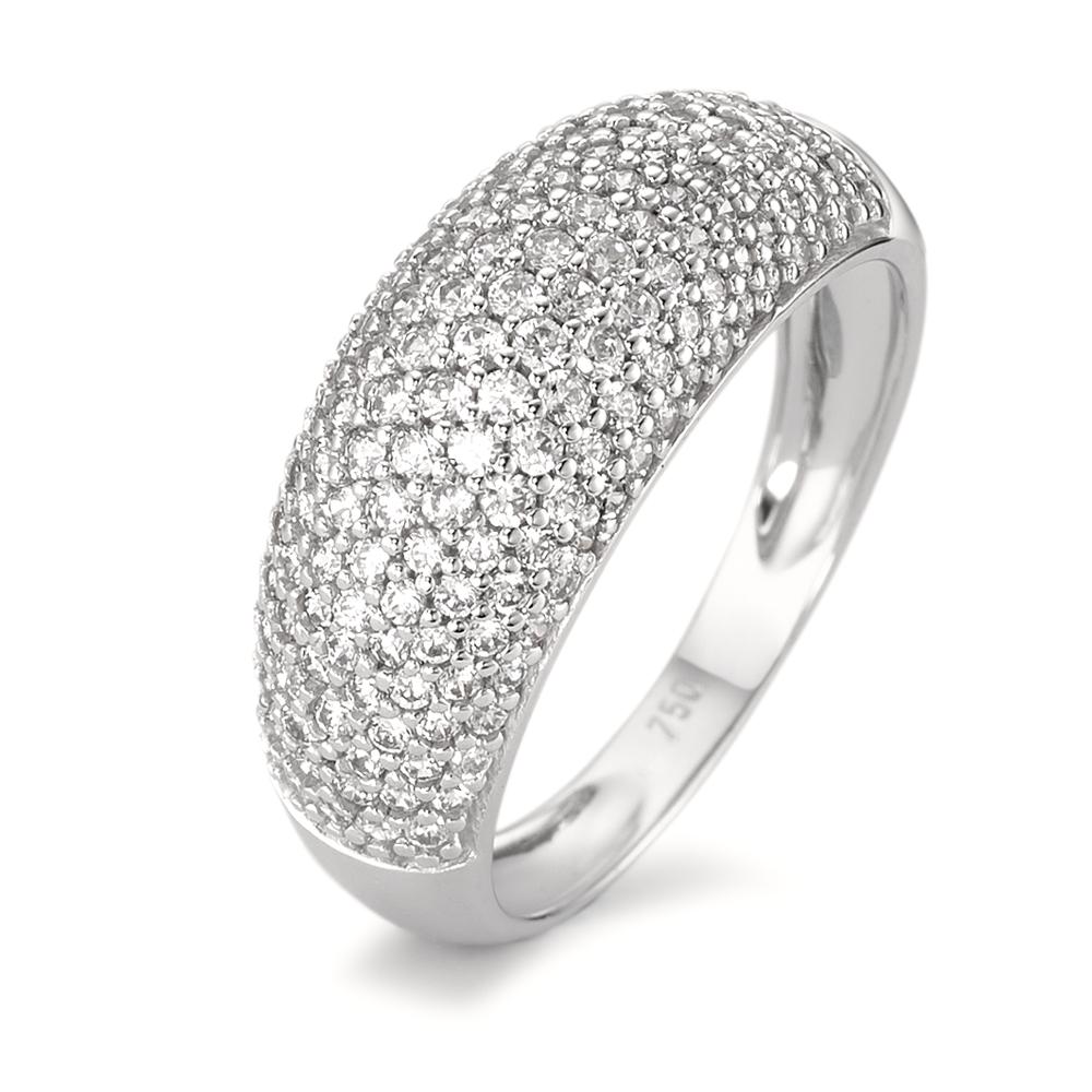 Bague Or blanc 18K Zircone-590660
